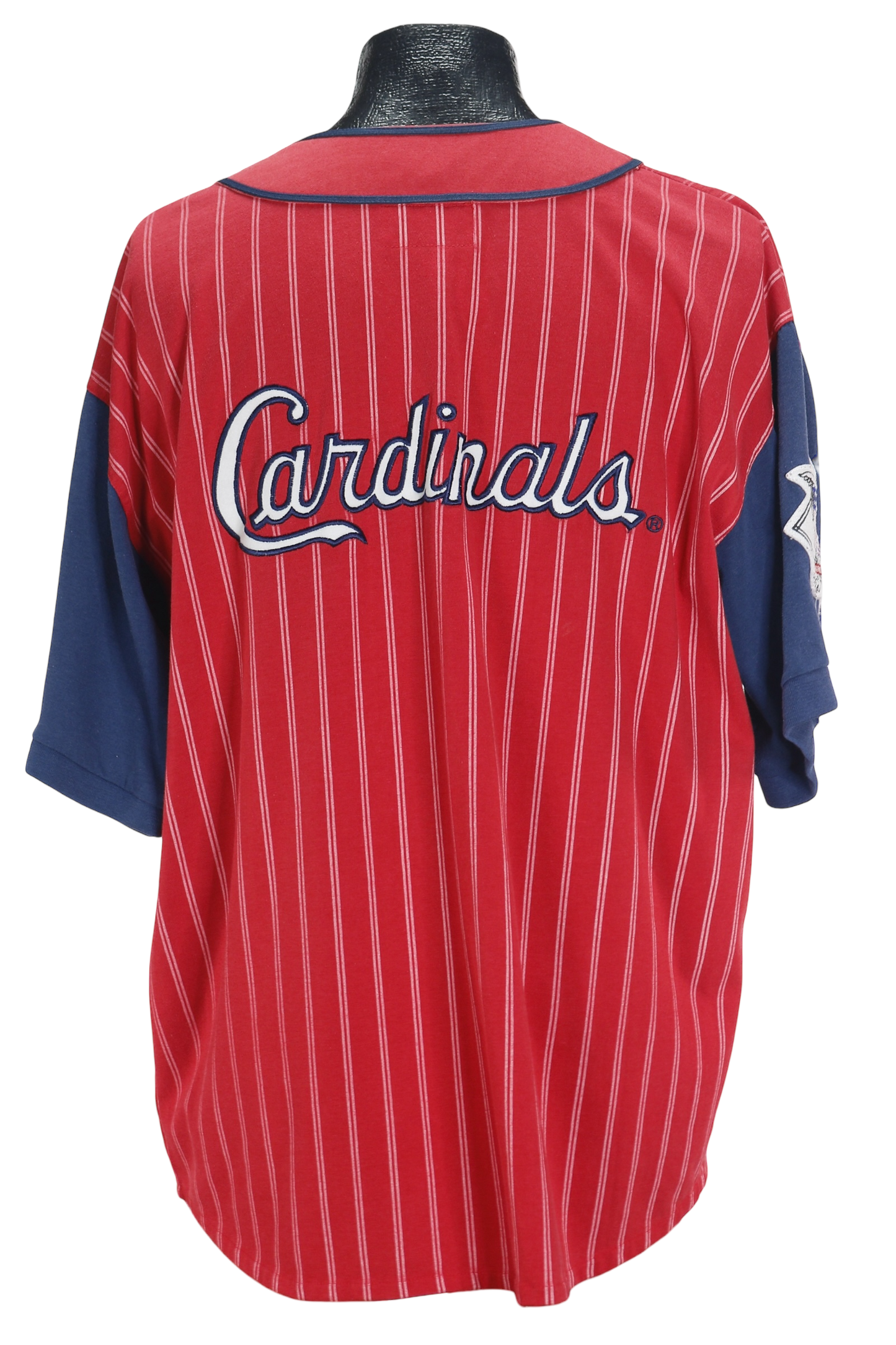 90s Starter Pinstripe Cardinals Baseball Jersey XL