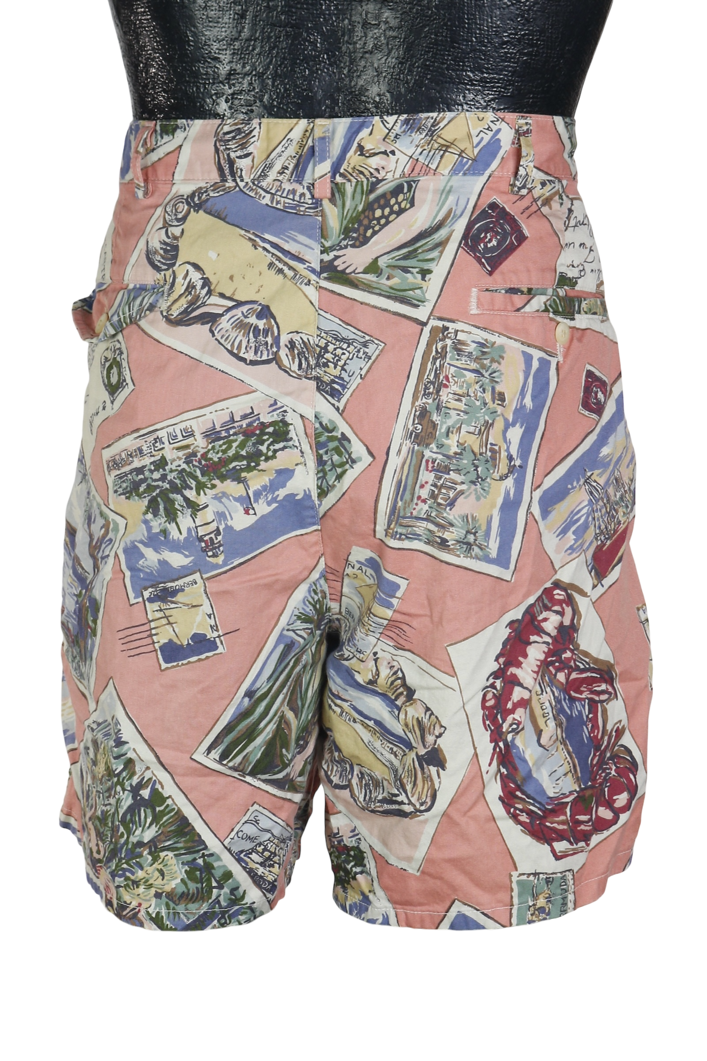 90s Polo Postcard Pink Shorts w35