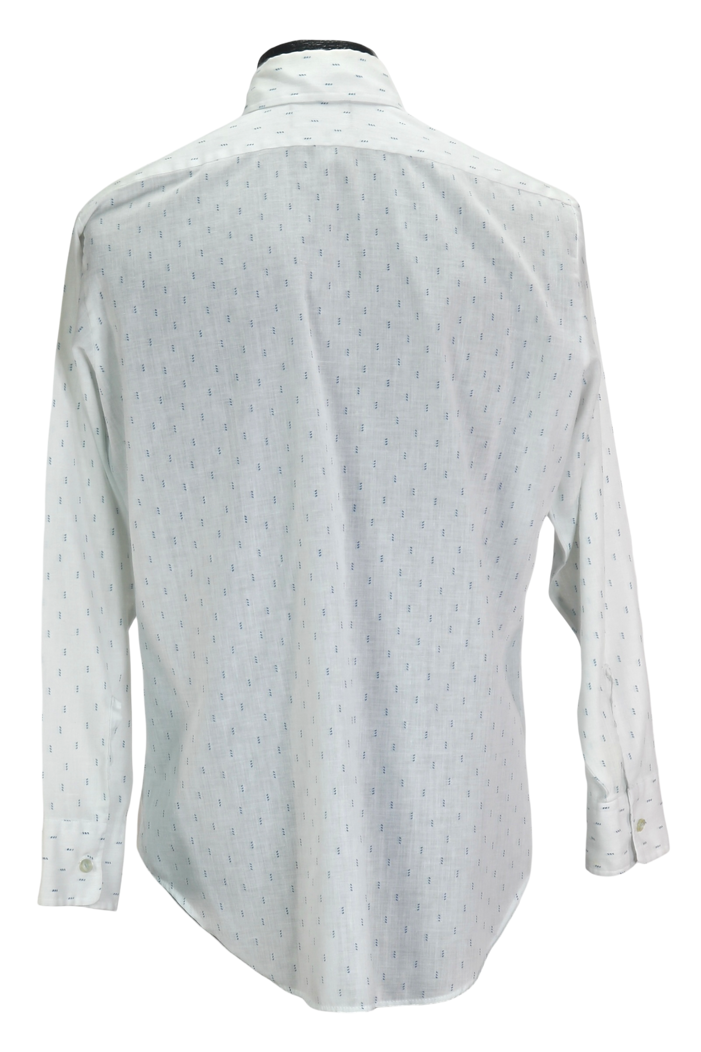 70s Dress Ups White/Blue Dash Shirt L
