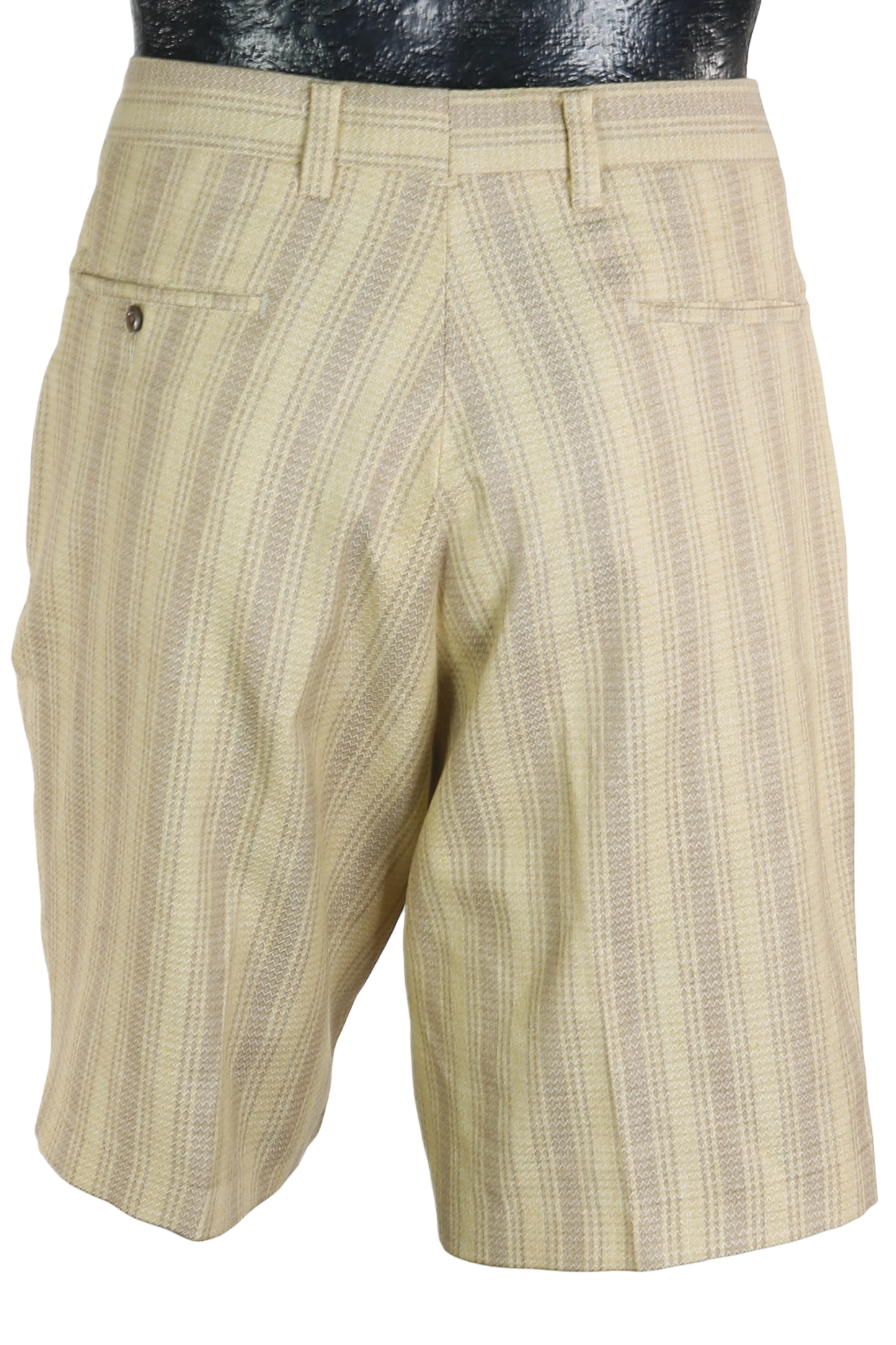 70s Ward Yellow Striped Shorts W35"