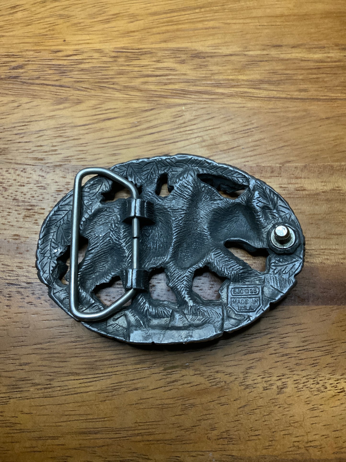 1985 EJC Grizzly Bear Buckle