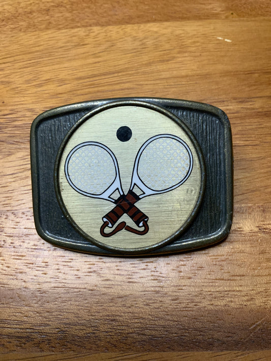 70s Tennis Racket Buckle