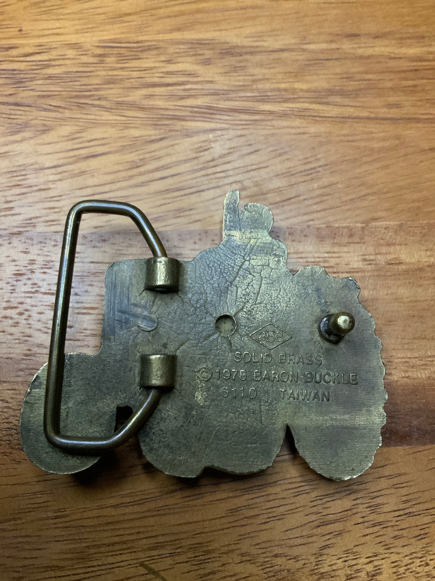 1978 Tractor Man Brass Buckle