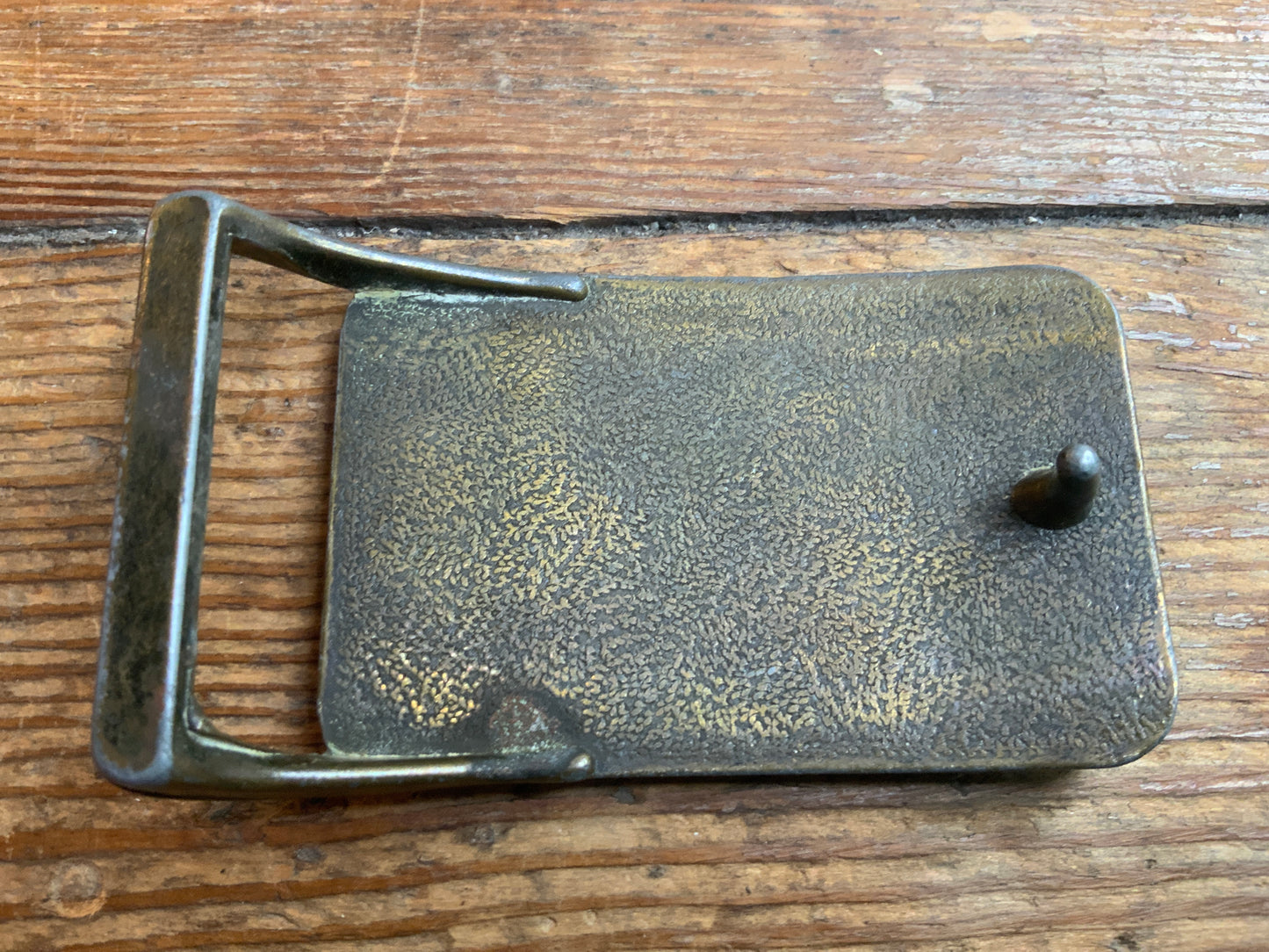 80s Levi Strauss Leather Trademark Belt Buckle