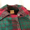 1940s Trimmingham's Red & Green Viyella Flannel Top   S