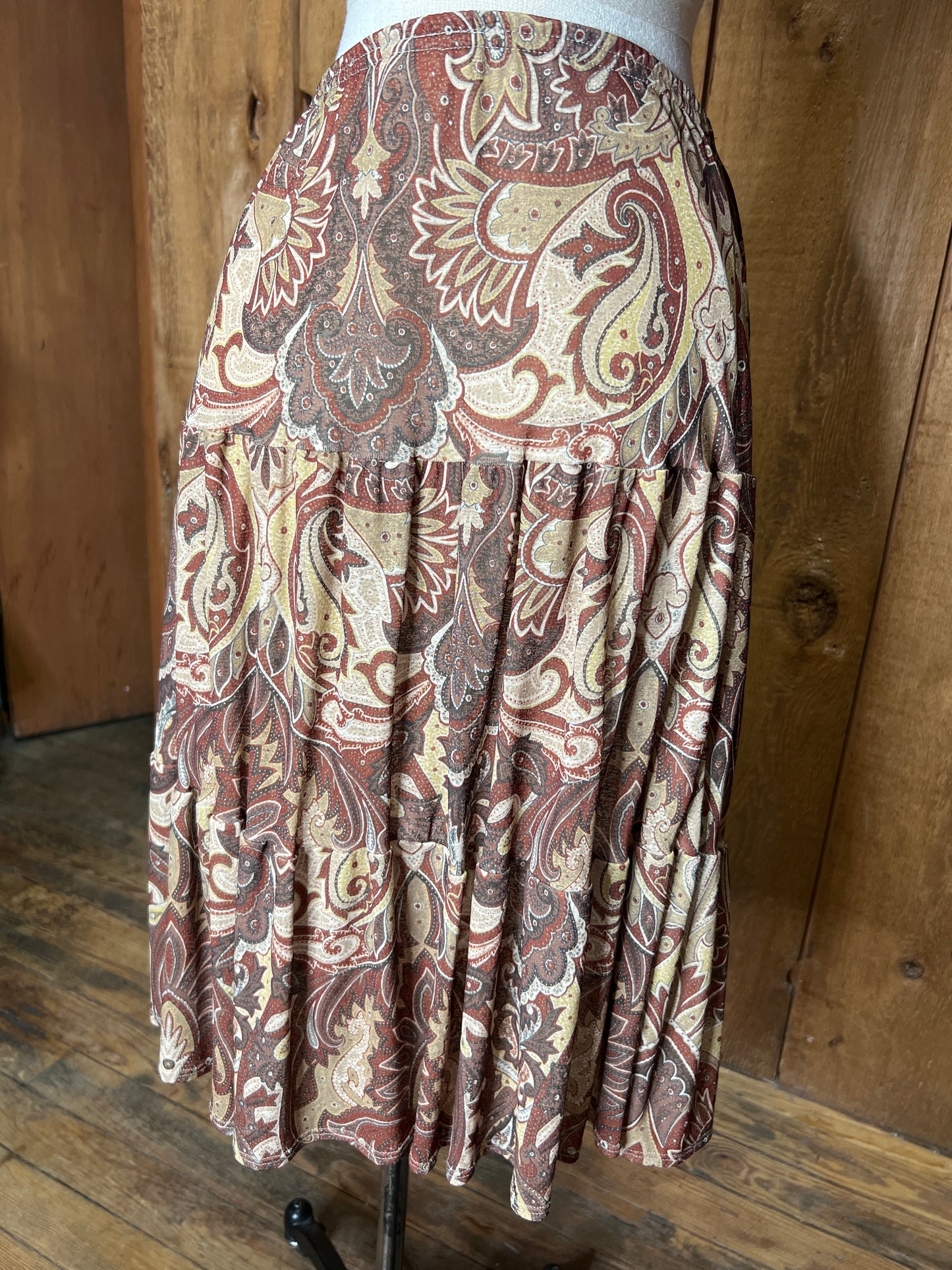 Y2K USA Mind Games Paisley Skirt    M