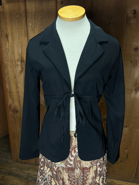 Y2K Necessary Objects Blk Blazer    M