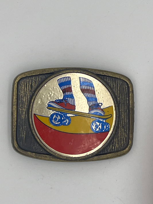 70s Skateboarding  Red/Blue/Yllw Buckle