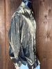 90s Diamanté Metallic Shirt.    L