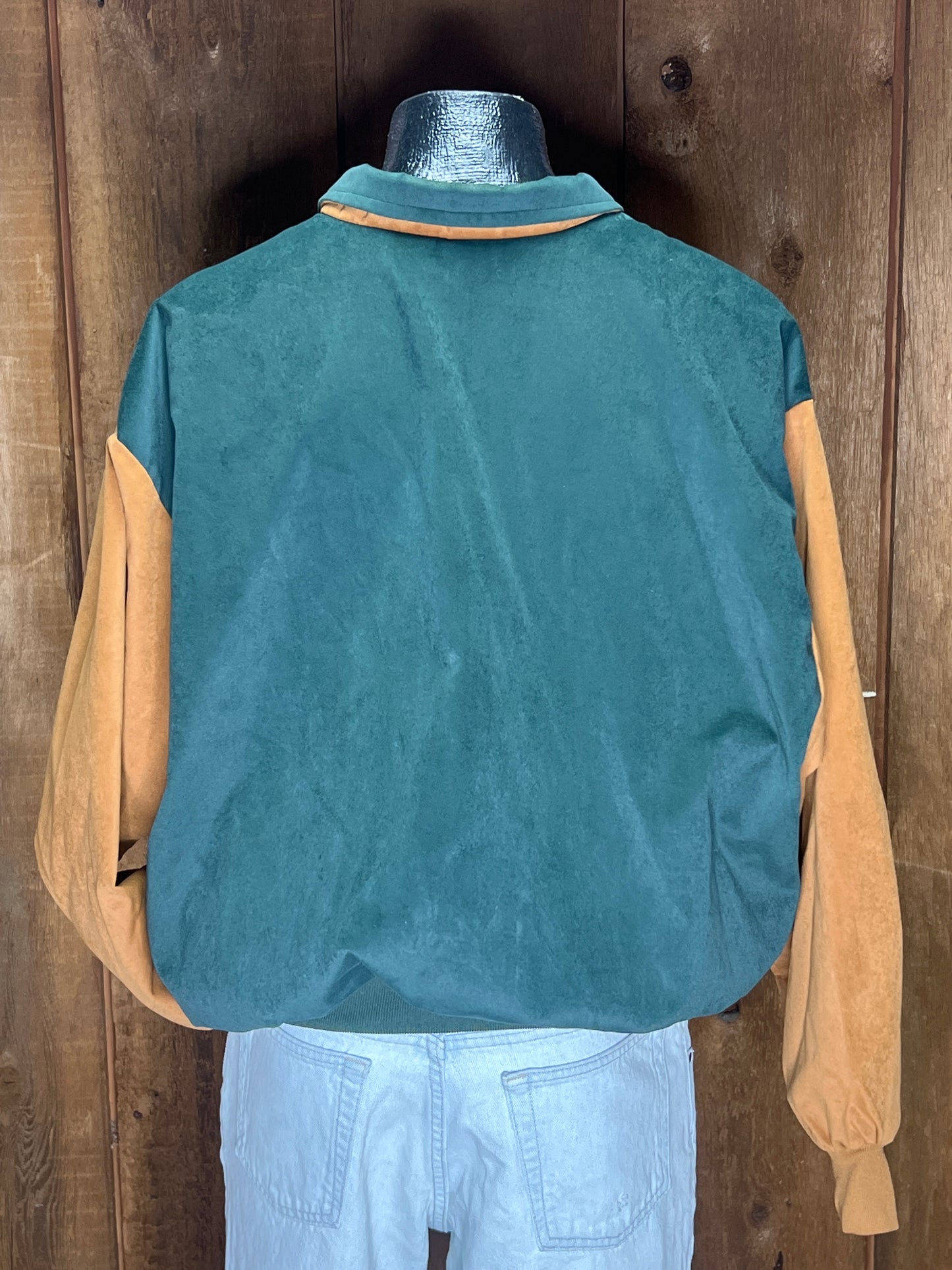 80s West Ark Grn/Gold Jacket      XL