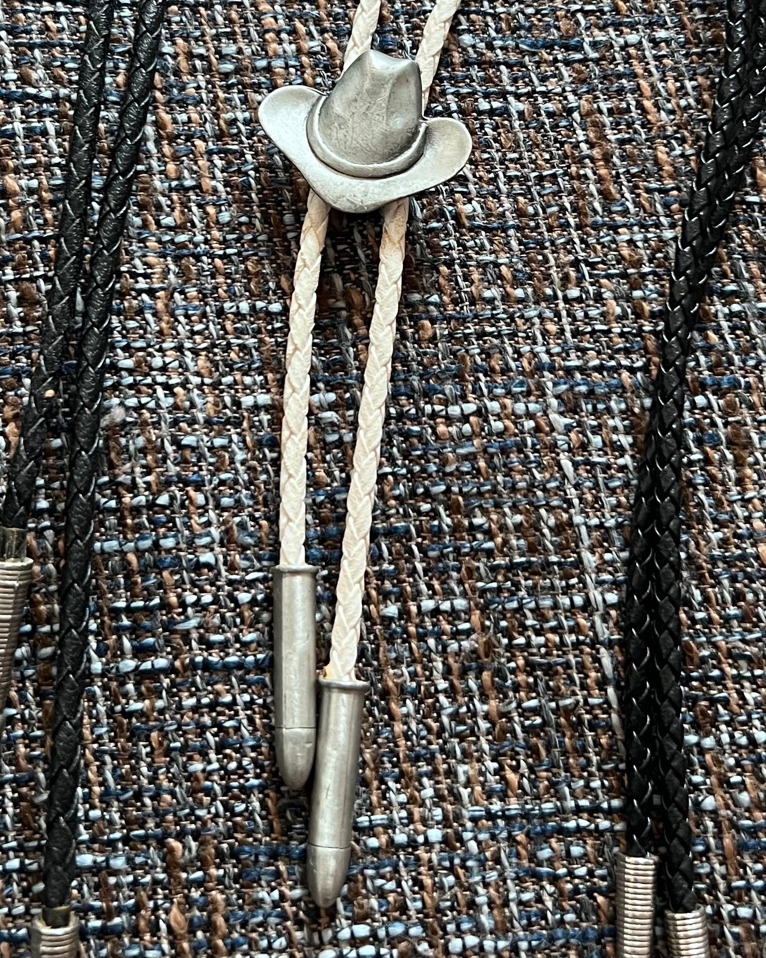 90s Pewter Vaquero & Bullets Bolo Tie