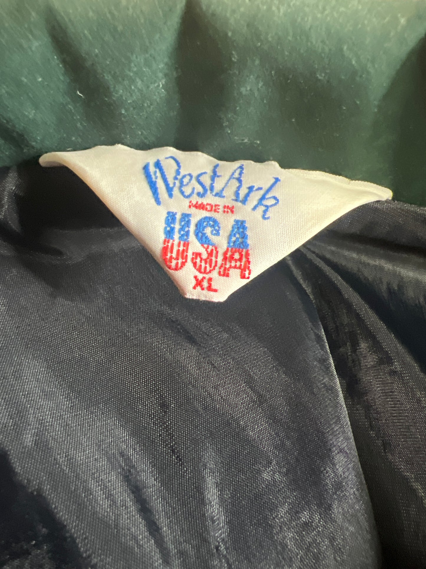 80s West Ark Grn/Gold Jacket      XL