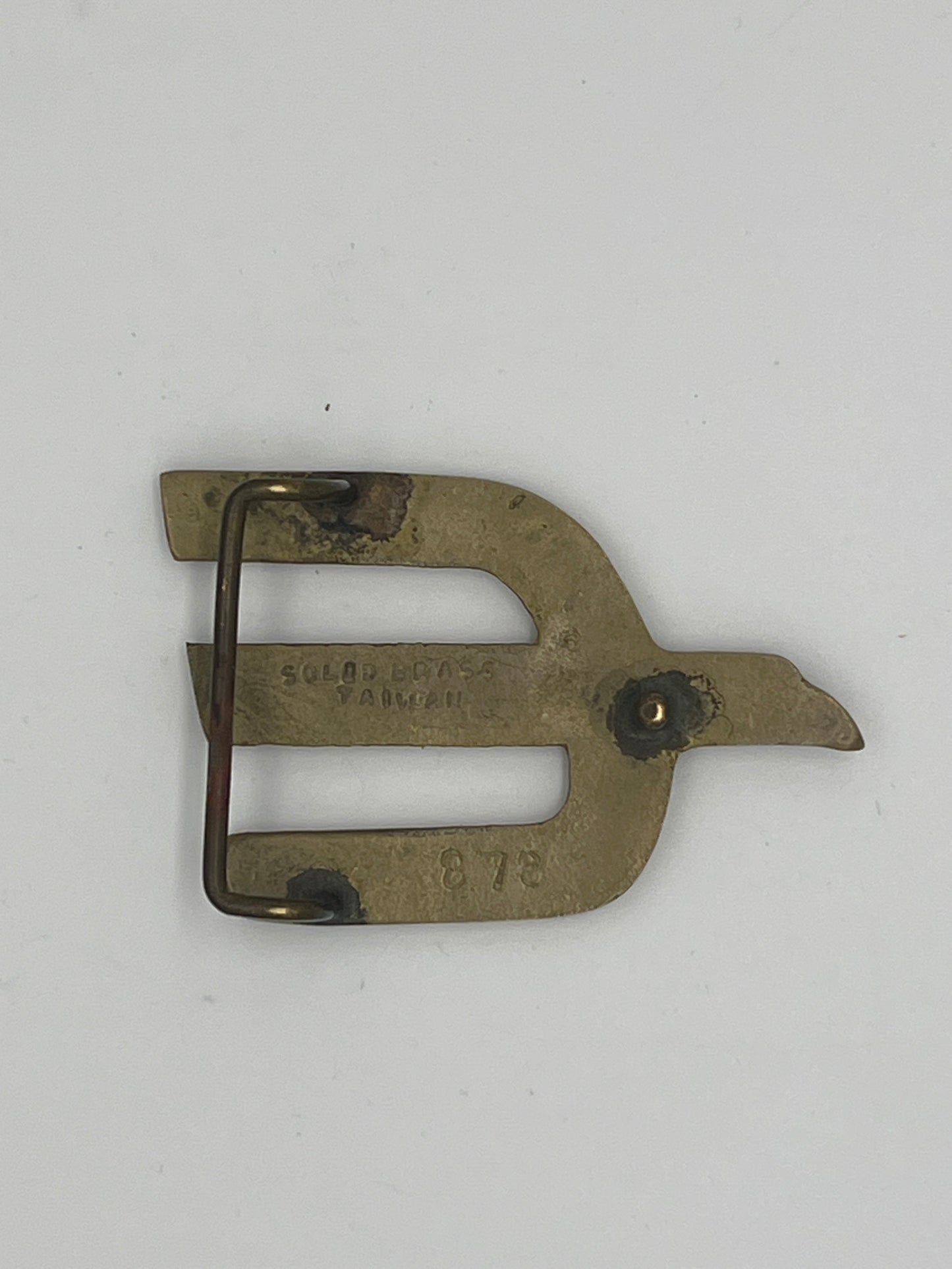 70s The Eagles E Brass Buckle
