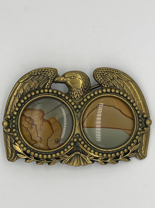 1980 Baron Sandstone Eagle Buckle