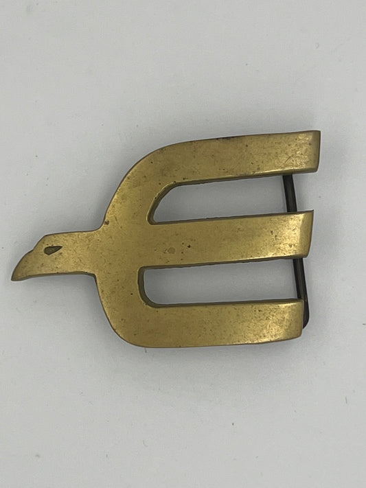 70s The Eagles E Brass Buckle