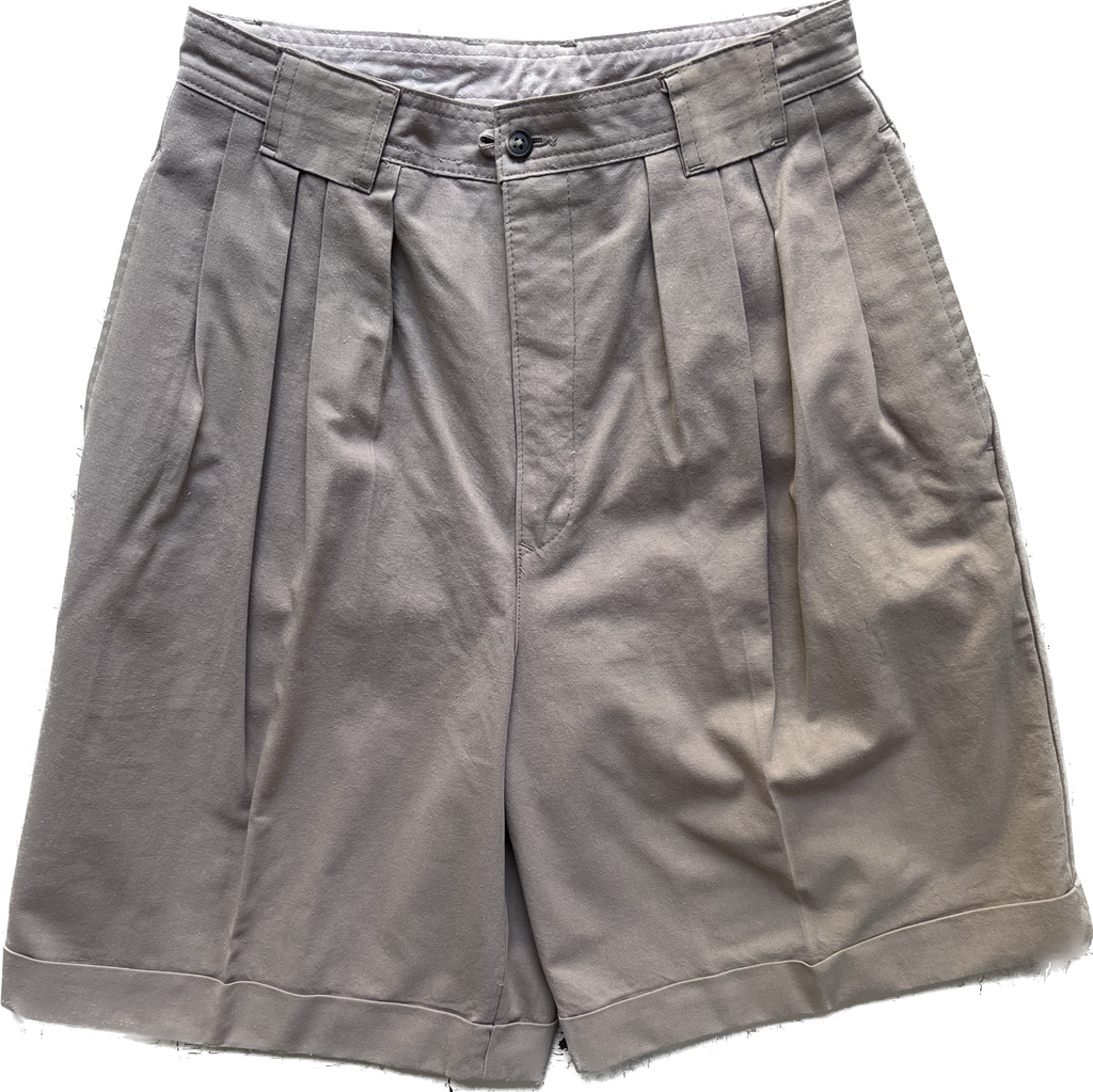 80s SOTA Khaki Pleat Board Shorts
