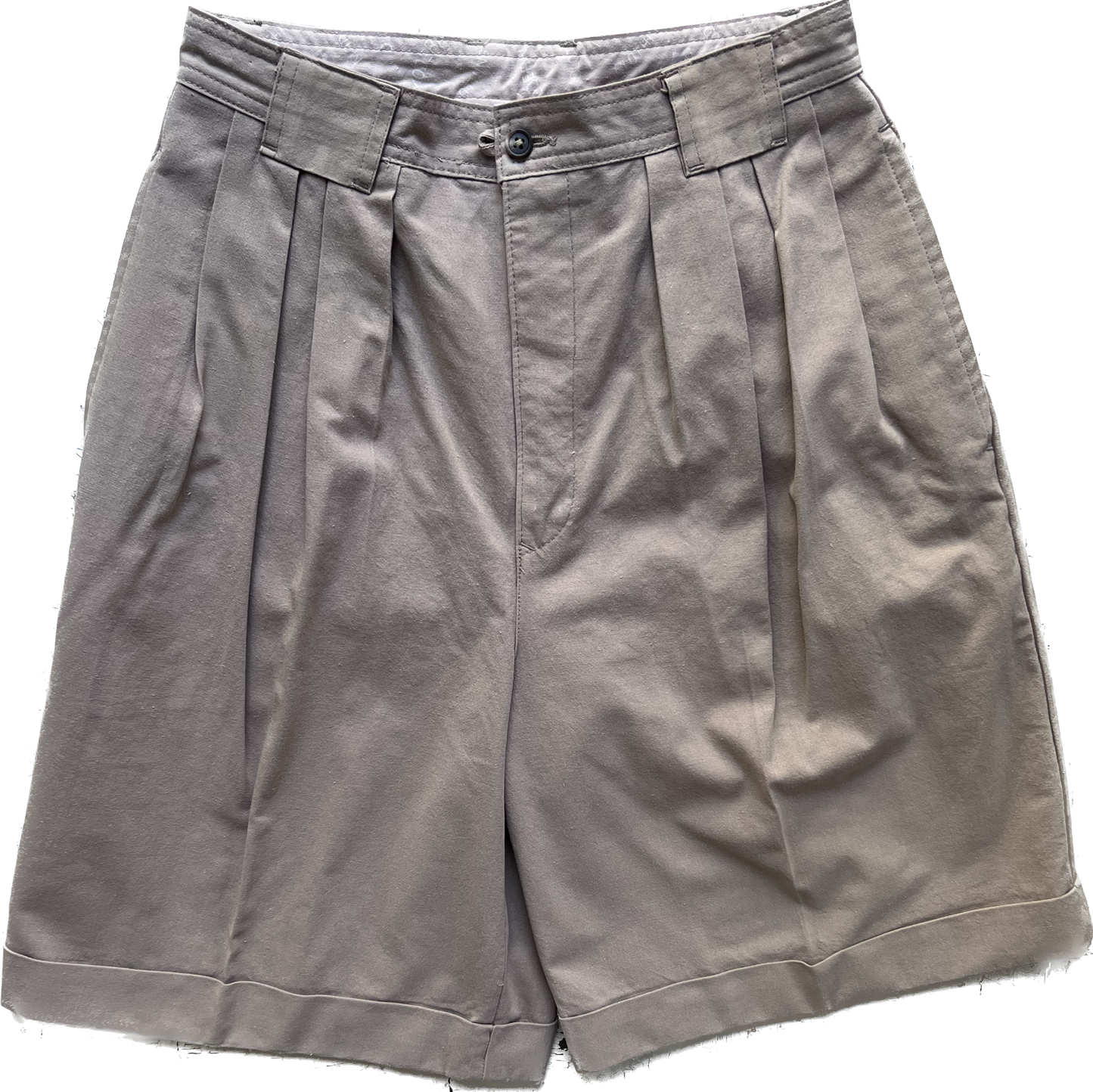 80s SOTA Khaki Pleat Board Shorts