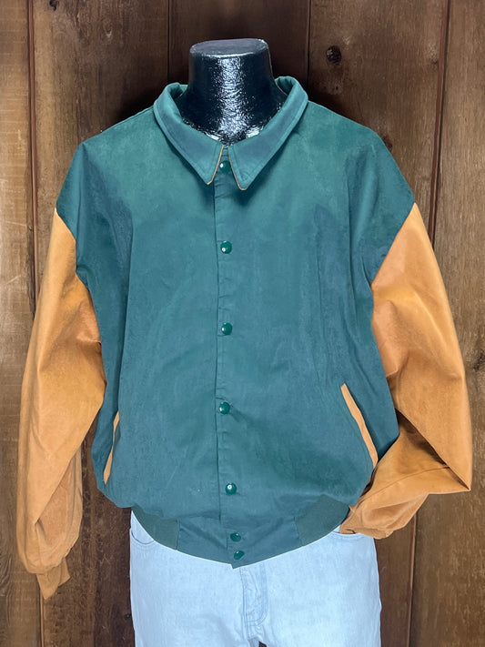 80s West Ark Grn/Gold Jacket      XL