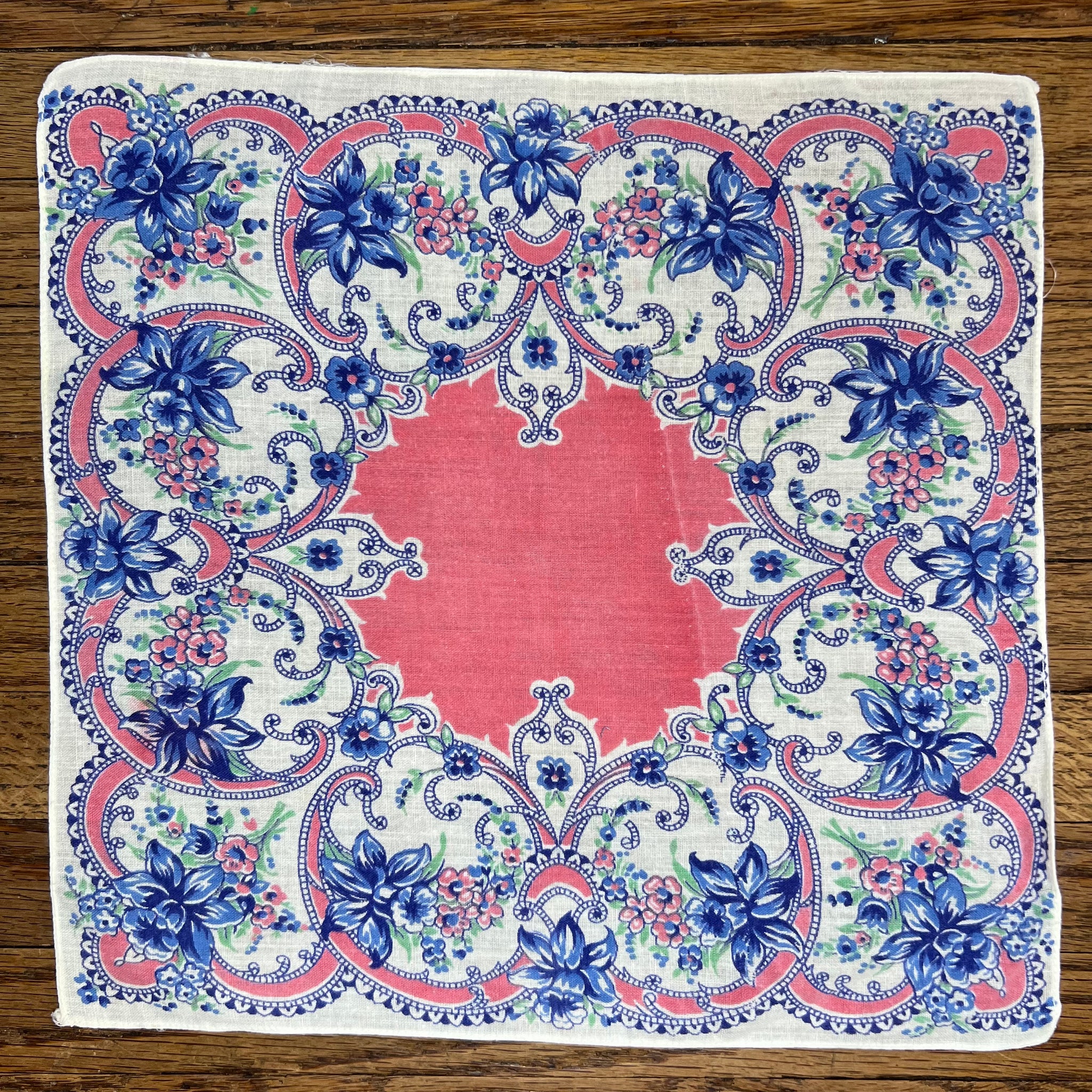 Blue Iris Square Handkerchief