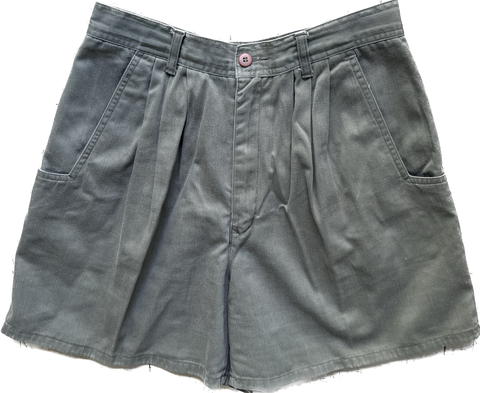 80s W.O.R.D.S Olive Cotton Shorts     W29