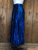80s Evan-Picone Blue Lamé Skirt       w28