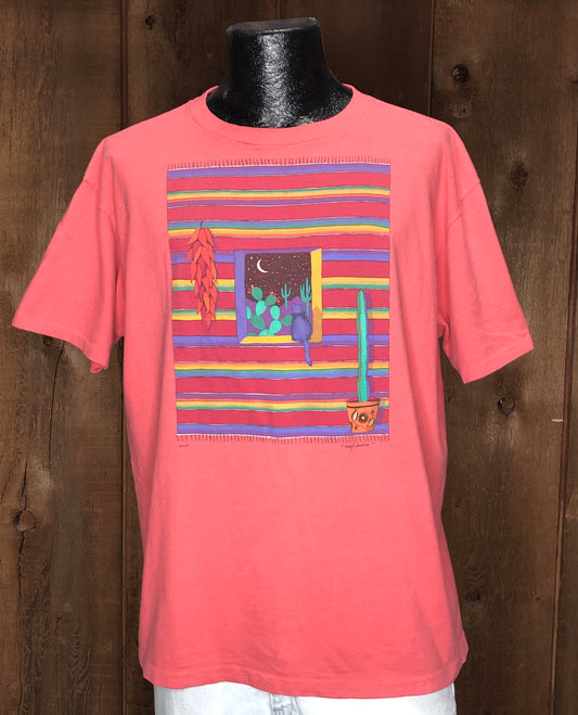 1990 Nancy Lenches SW Kitty Tee      L