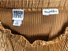 80s Jeanne Marc Gold Pleat Skirt      w34
