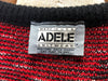 80s Adele Red/Gray Brutalist Sweater      M