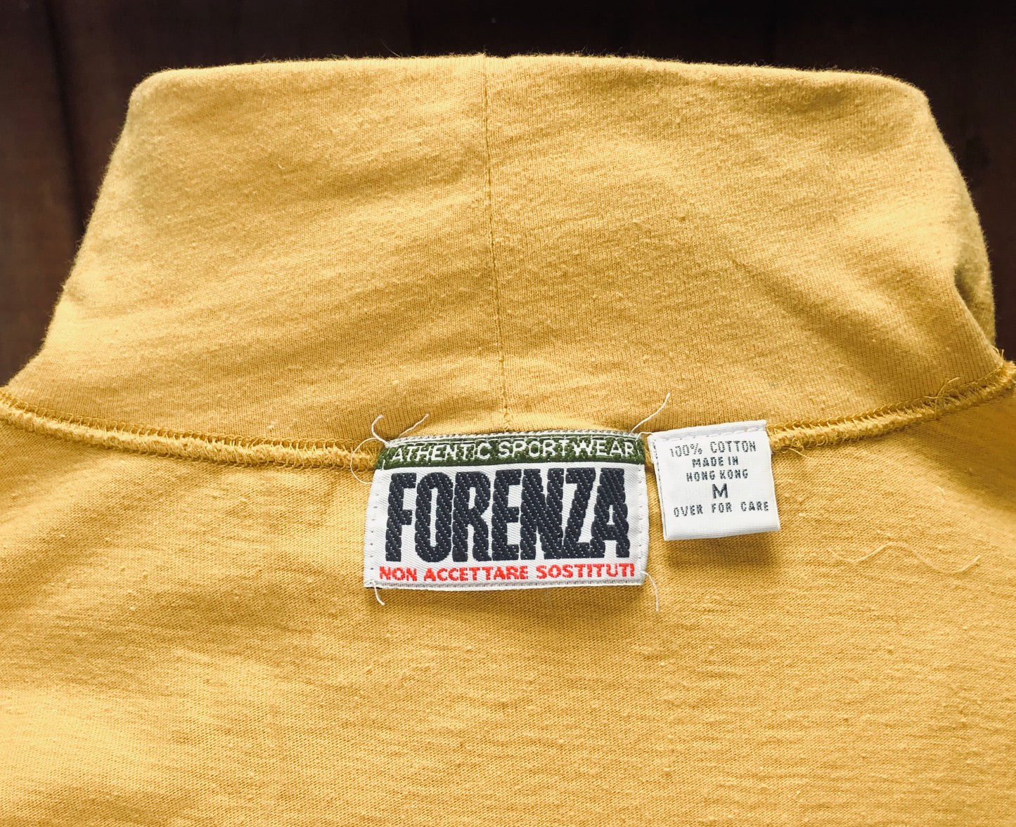 1989 Forenza Yellow Cotton Turtleneck      M