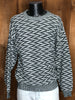 80s Graphix Blk/Wht Zags Sweater      L