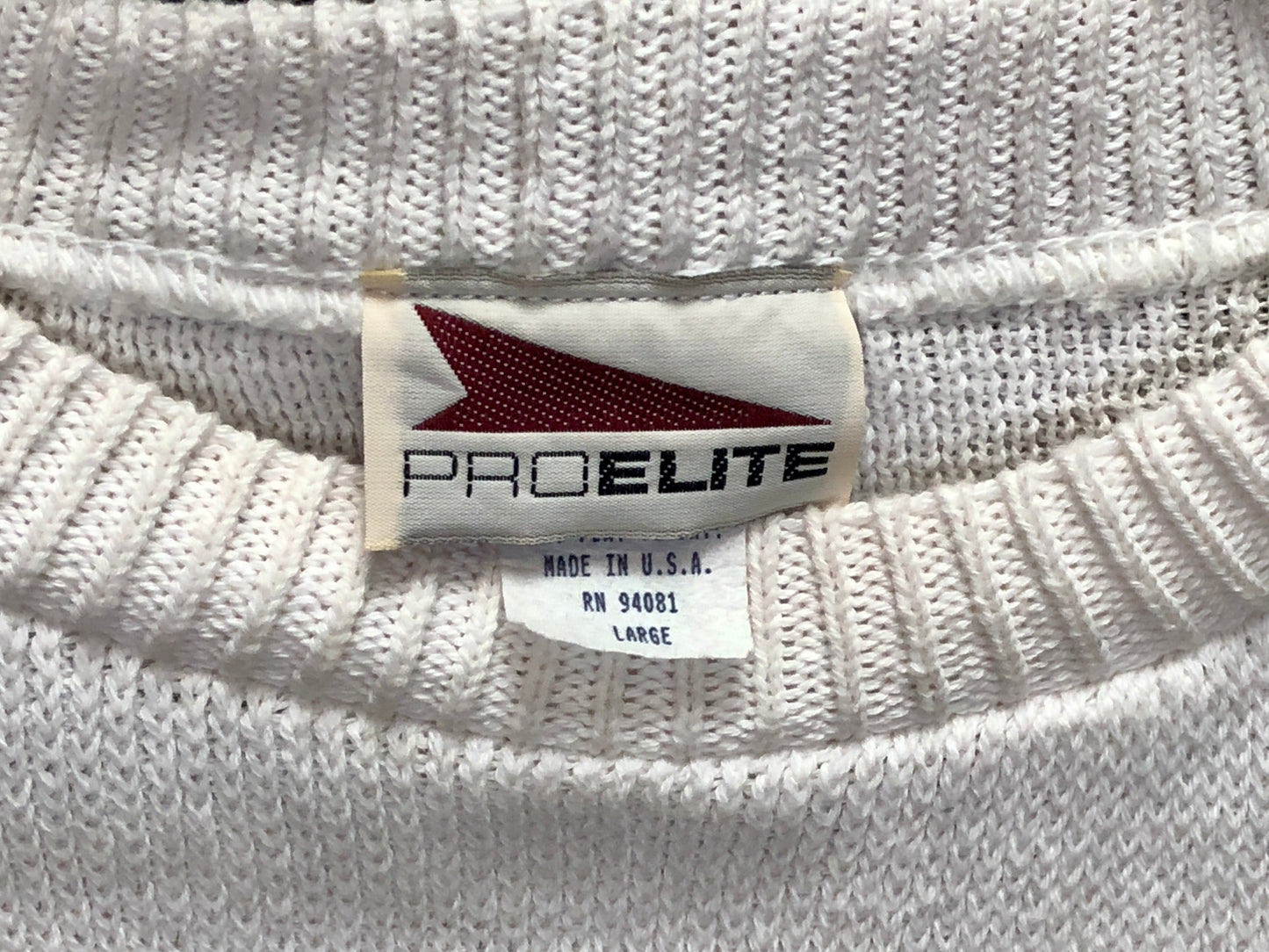 80s ProElite Chiefs Cotton Sweater     L
