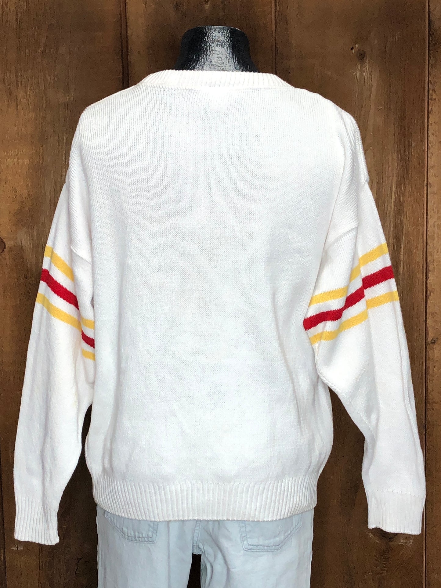 80s ProElite Chiefs Cotton Sweater     L