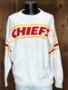 80s ProElite Chiefs Cotton Sweater     L