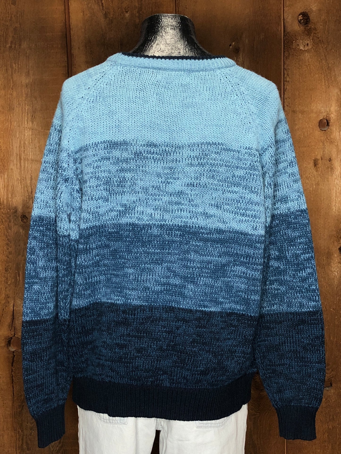 80s Graphix Blue Ombre Sweater  XL