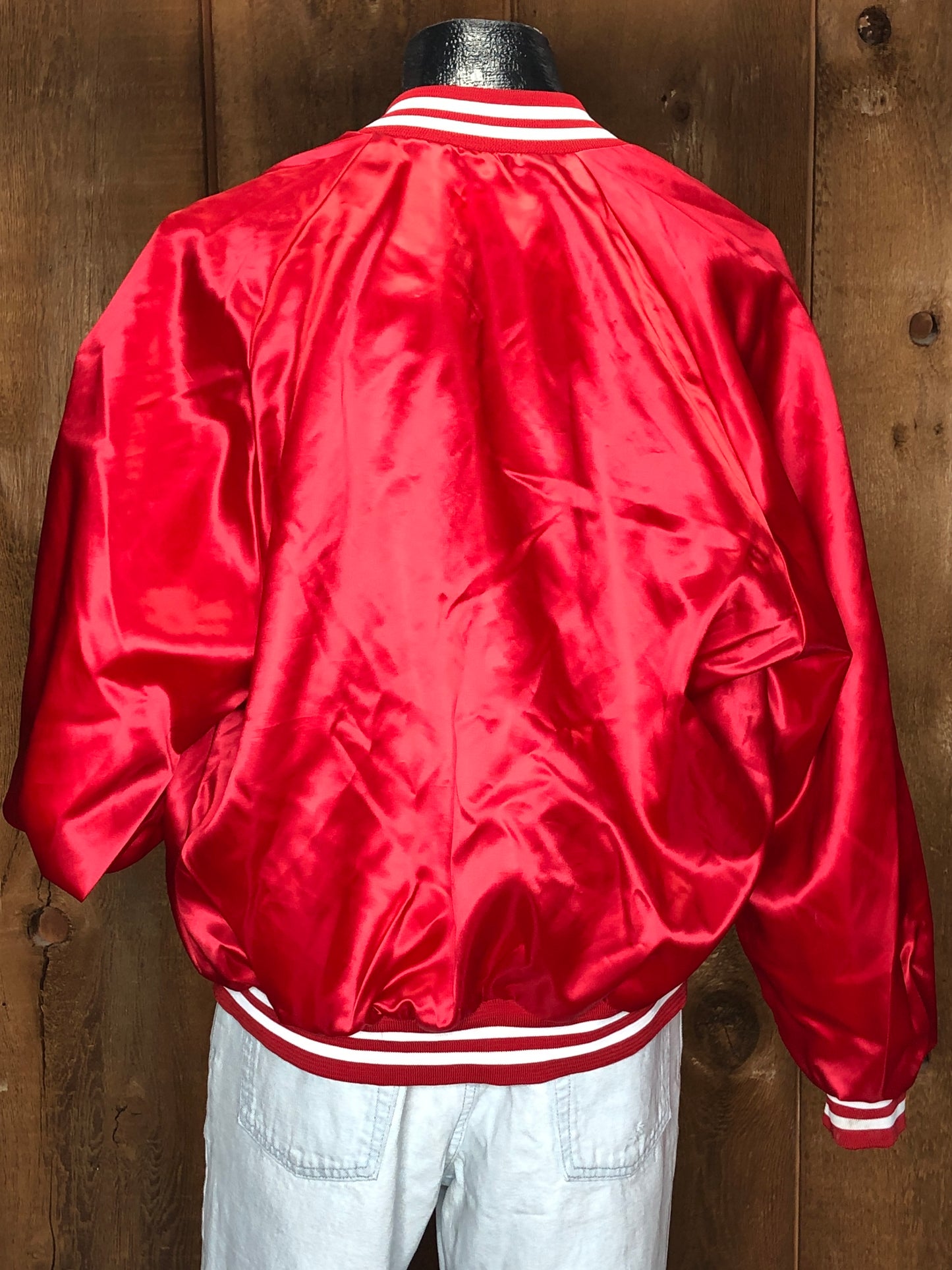 90s Chalk Line Cardinals Satin Jacket   XL