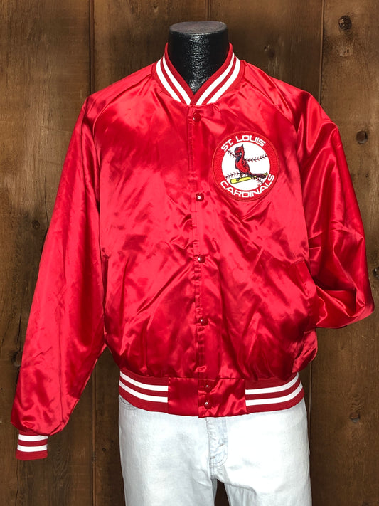 90s Chalk Line Cardinals Satin Jacket   XL