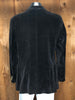 80s Egon VonFurstenberg Black Velvet Blazer    L