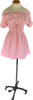 60s Allegra Pink Corset Waist Mini Dress    W27”-30”