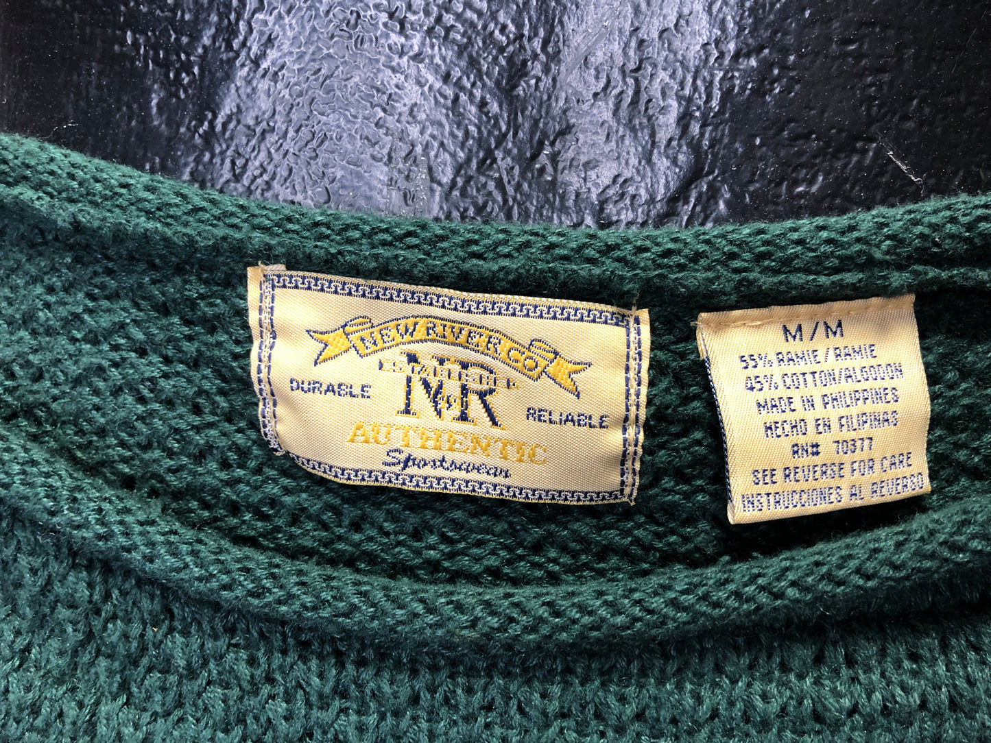 80s NR Co. Green Sweater     M
