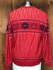 90s Robert Bruce Red/Blue Ski Sweater     L