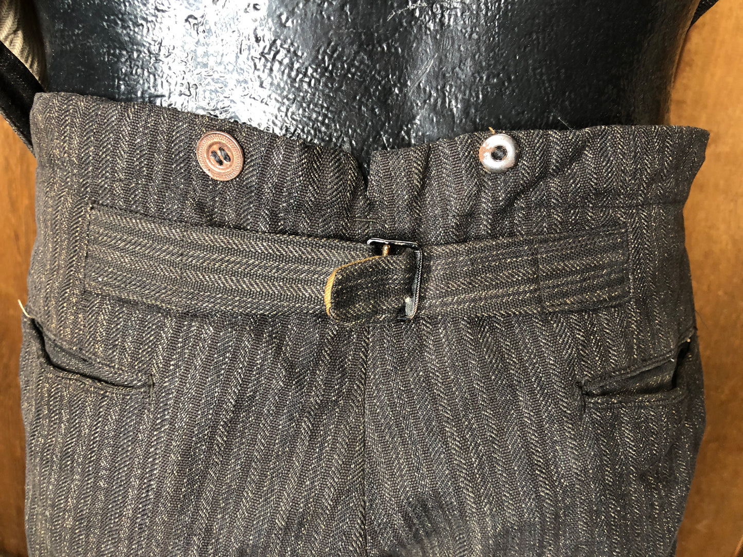 1920s Wool Pinstriped Pants & Vest  w31