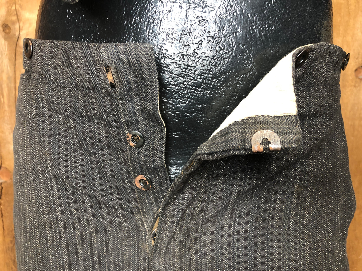 1920s Wool Pinstriped Pants & Vest  w31
