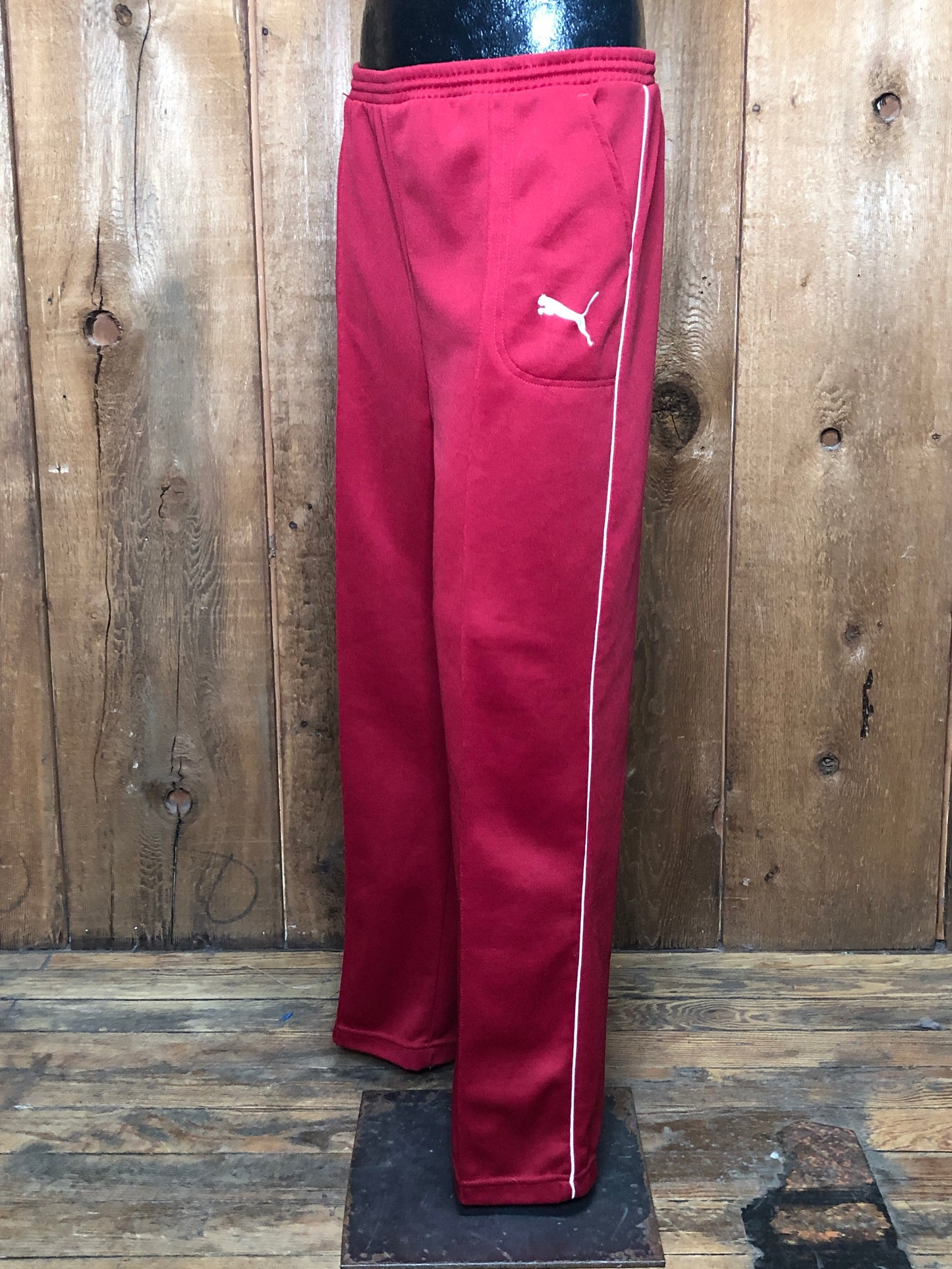 80s Puma Red Track Pants      L