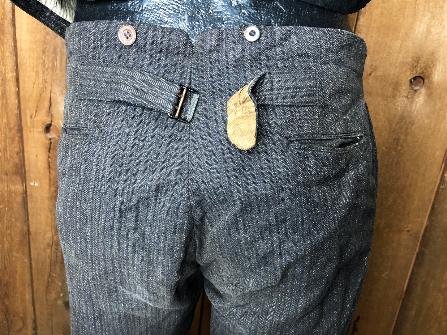 1920s Wool Pinstriped Pants & Vest  w31