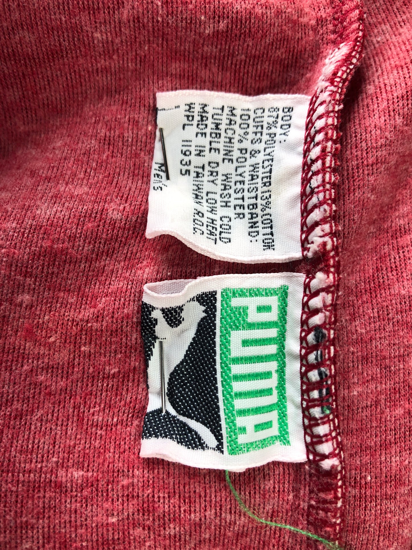 80s Puma Red Track Pants      L