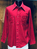 70s 417 VanHeusen Red Shirt     L
