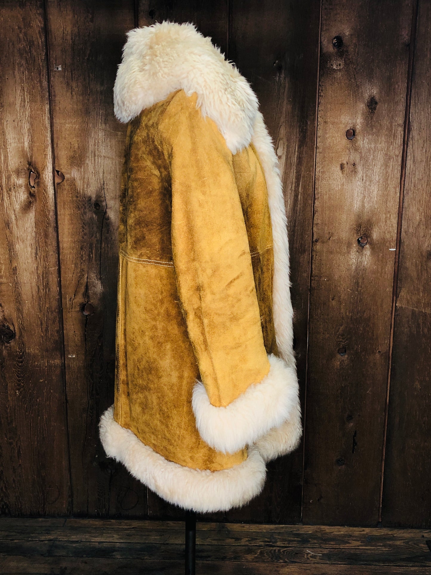 1976 Suede & Fleece Penny Lane Coat    S/M