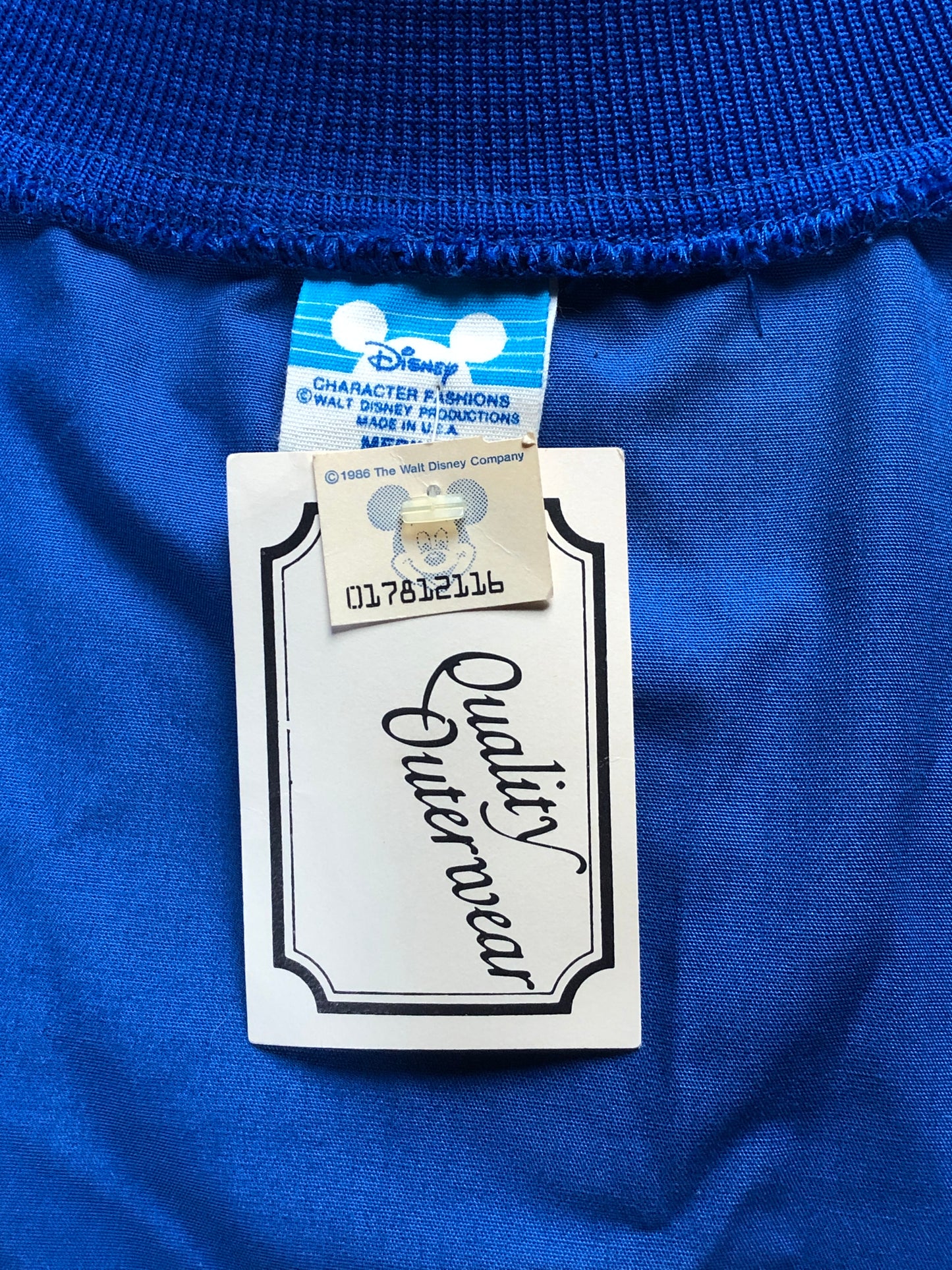 1986 NOS Disney Blue Jacket      M