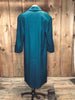 80s International Scene Green Wool Trench     M