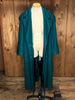 80s International Scene Green Wool Trench     M
